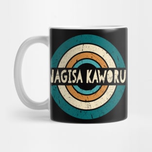 Retro Styles Kaworu Name Birthday 70s 80s 90s Circle Mug